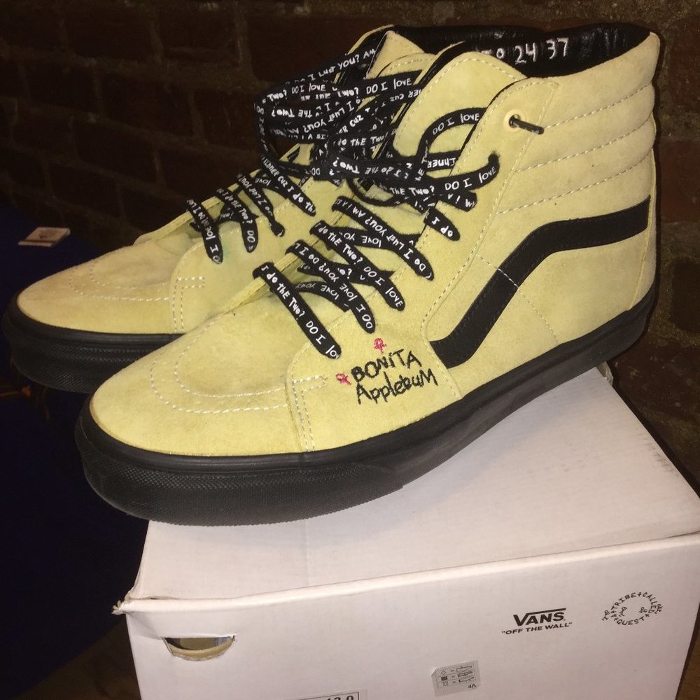 Vans X A Tribe Called Quest Sk8-Hi Bonita Applebum 'Mellow Yellow' Sz 12
